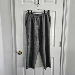 Vintage Deadstock Alfred Dunner Petite Plaid Pull On Pants